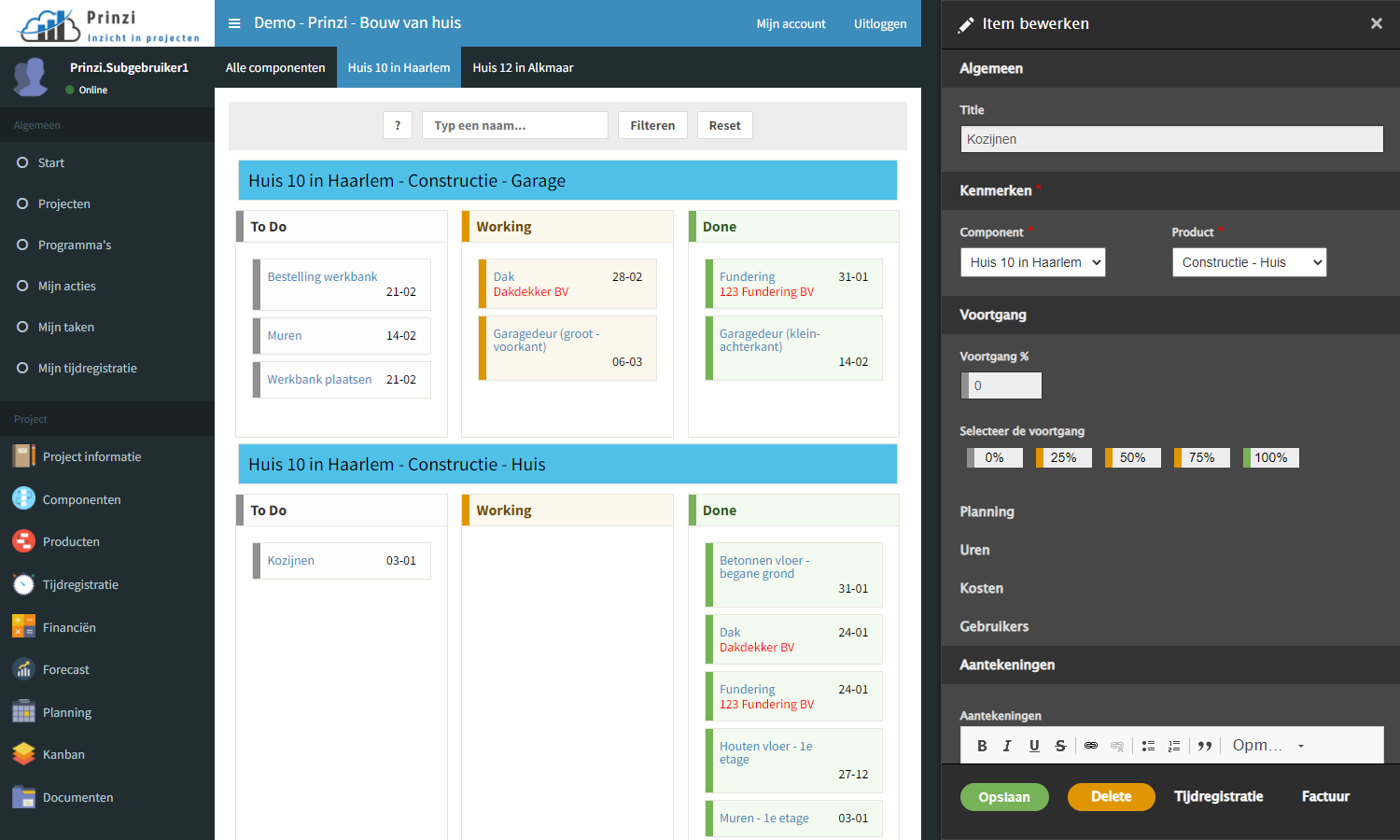Scrum / Kanban bord - Open